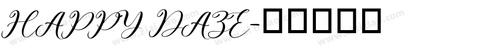 HAPPY DAZE字体转换